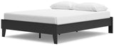 Socalle Black Queen Platform Bed - Ornate Home