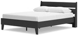 Socalle Black Queen Panel Platform Bed - Ornate Home