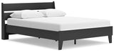 Socalle Black Queen Panel Platform Bed - Ornate Home