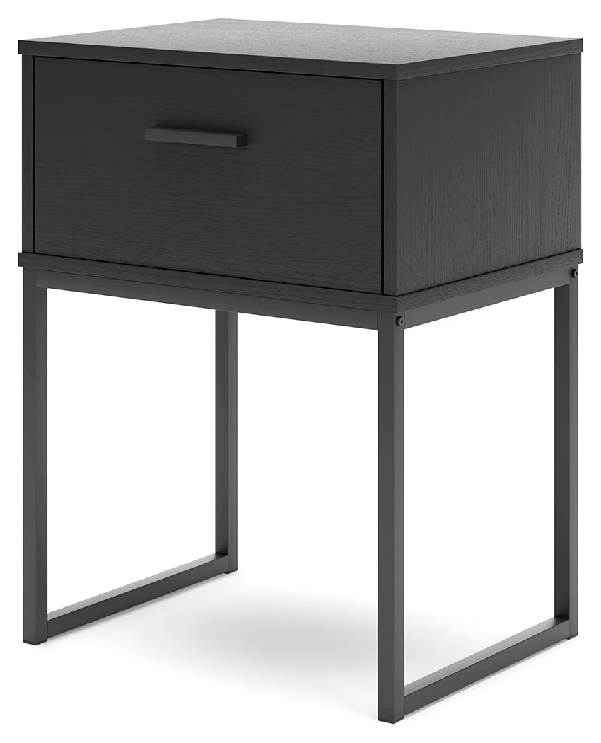 Socalle Black Nightstand - Ornate Home