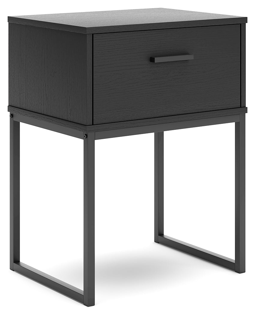 Socalle Black Nightstand - Ornate Home