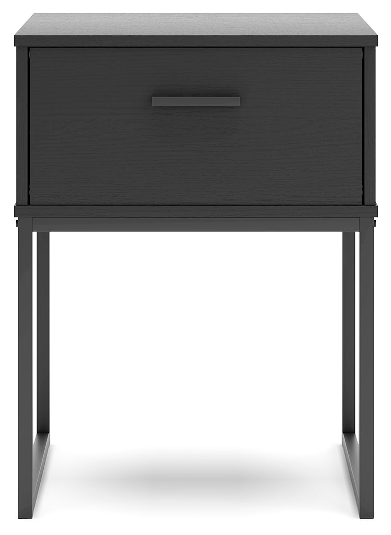 Socalle Black Nightstand - Ornate Home