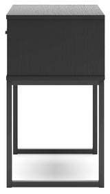 Socalle Black Nightstand - Ornate Home