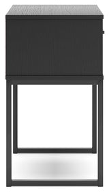 Socalle Black Nightstand - Ornate Home