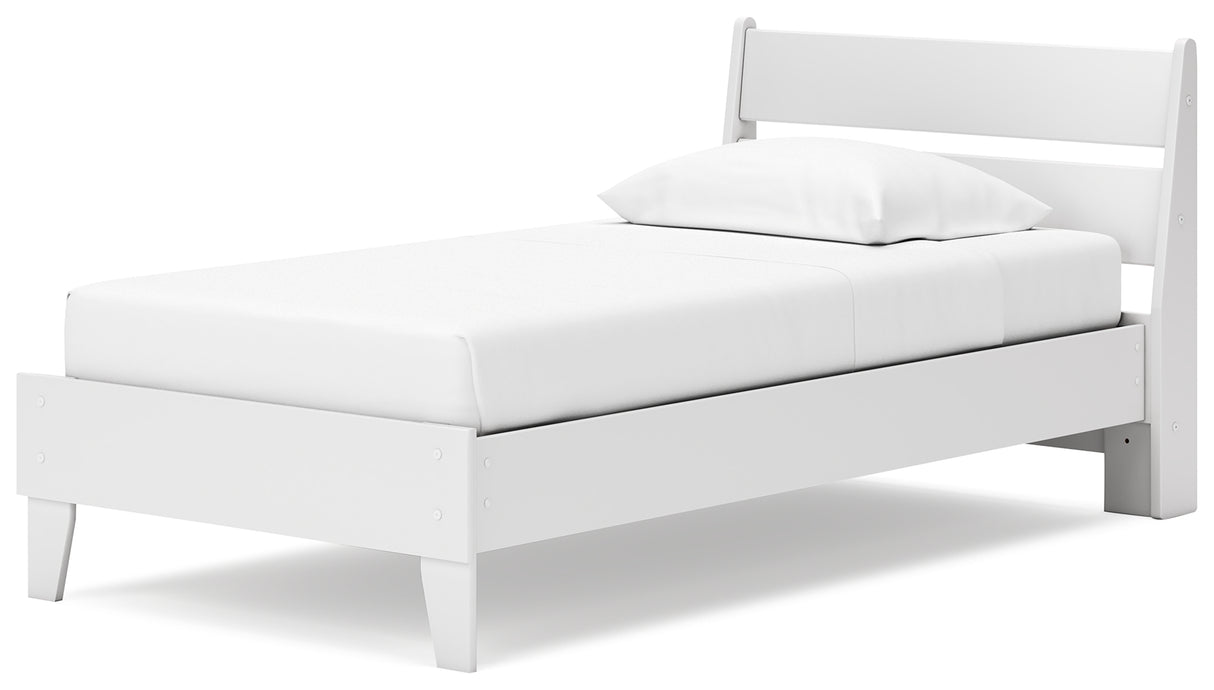 Socalle Two-tone Twin Panel Platform Bed - Ornate Home