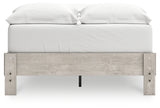 Shawburn Whitewash Full Platform Bed - Ornate Home