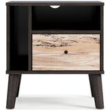 Piperton Brown/Charcoal Nightstand - Ornate Home