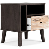 Piperton Brown/Charcoal Nightstand - Ornate Home