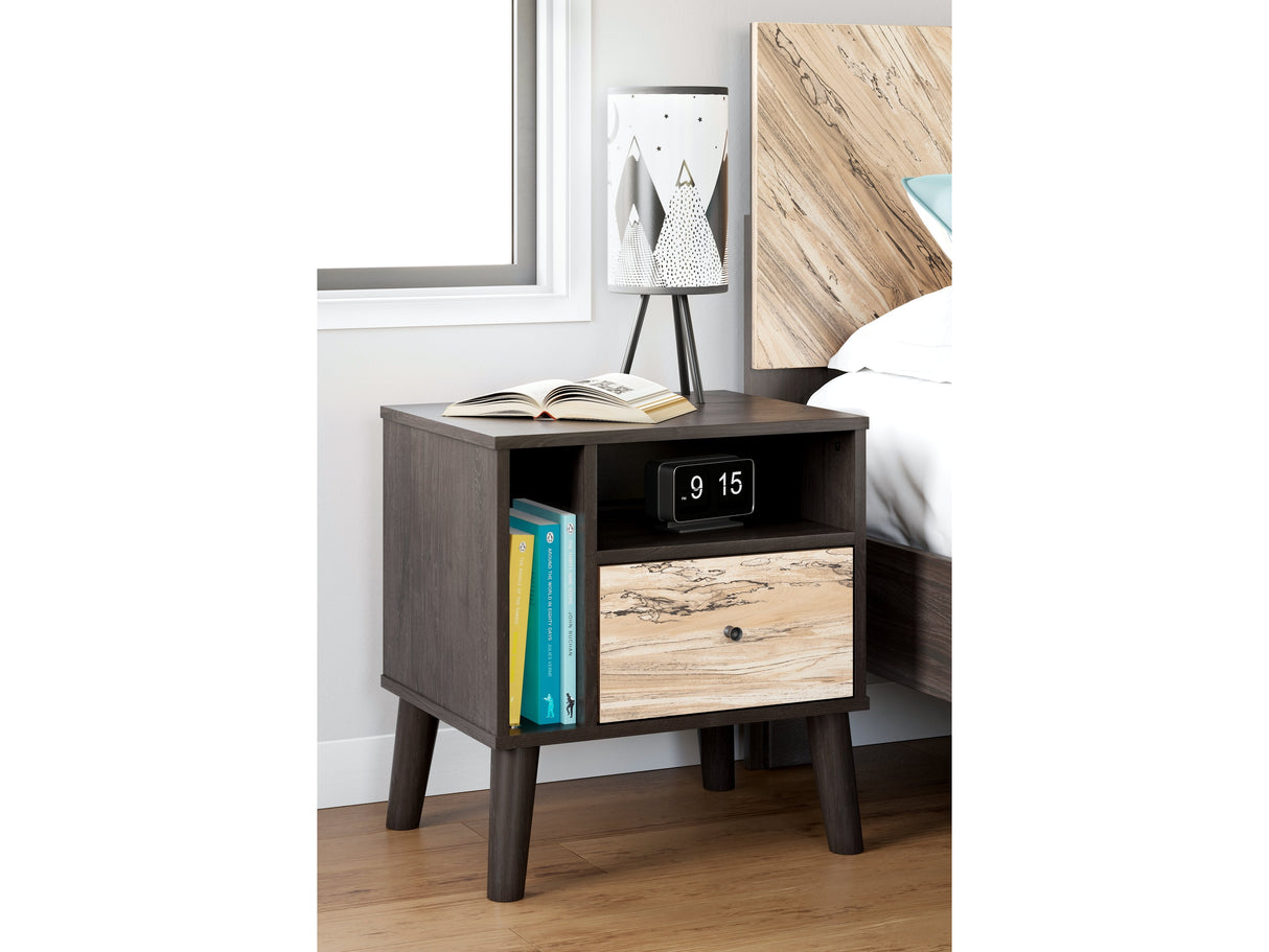 Piperton Brown/Charcoal Nightstand - Ornate Home