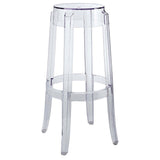 Casper Clear Backless Bar Stool