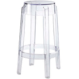 Casper Clear Backless Counter Stool