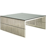 Gridiron Silver Coffee Table