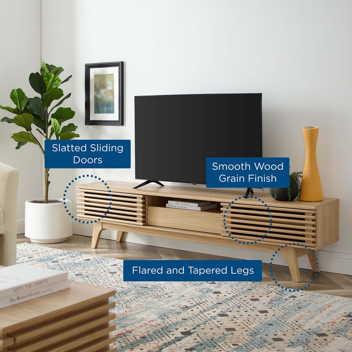 Render Oak 70" TV Stand