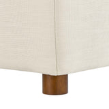 Commix Light Beige Down Filled Overstuffed Corner Chair`
