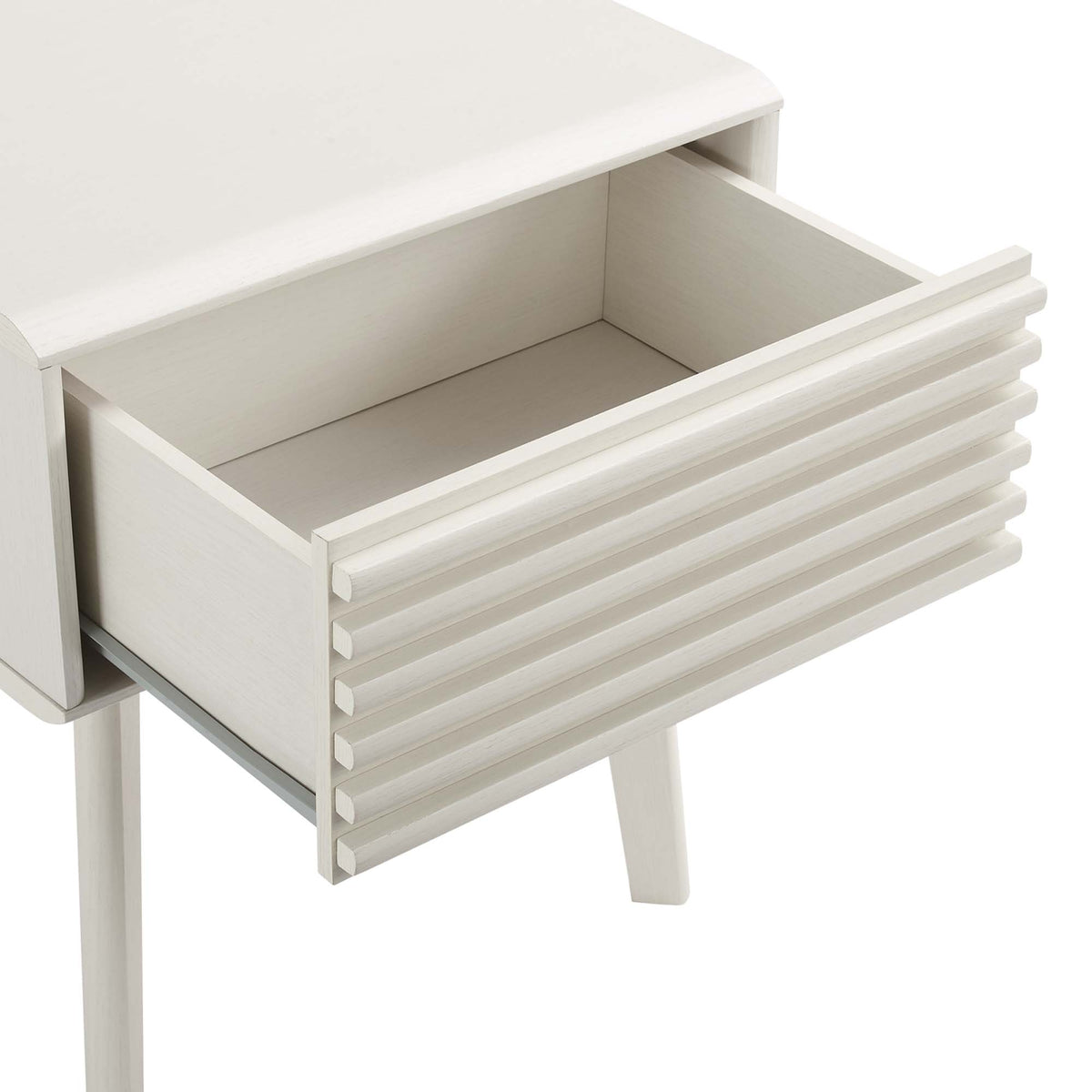Render White End Table