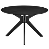 Crossroads Black 47" Round Wood Dining Table