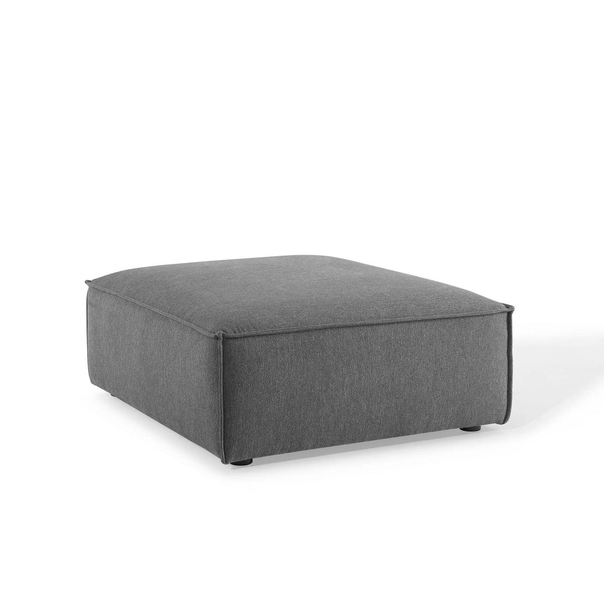 Restore Charcoal Ottoman