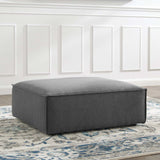 Restore Charcoal Ottoman