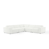 Restore White 5-Piece Sectional Sofa - 122.50x122.50"