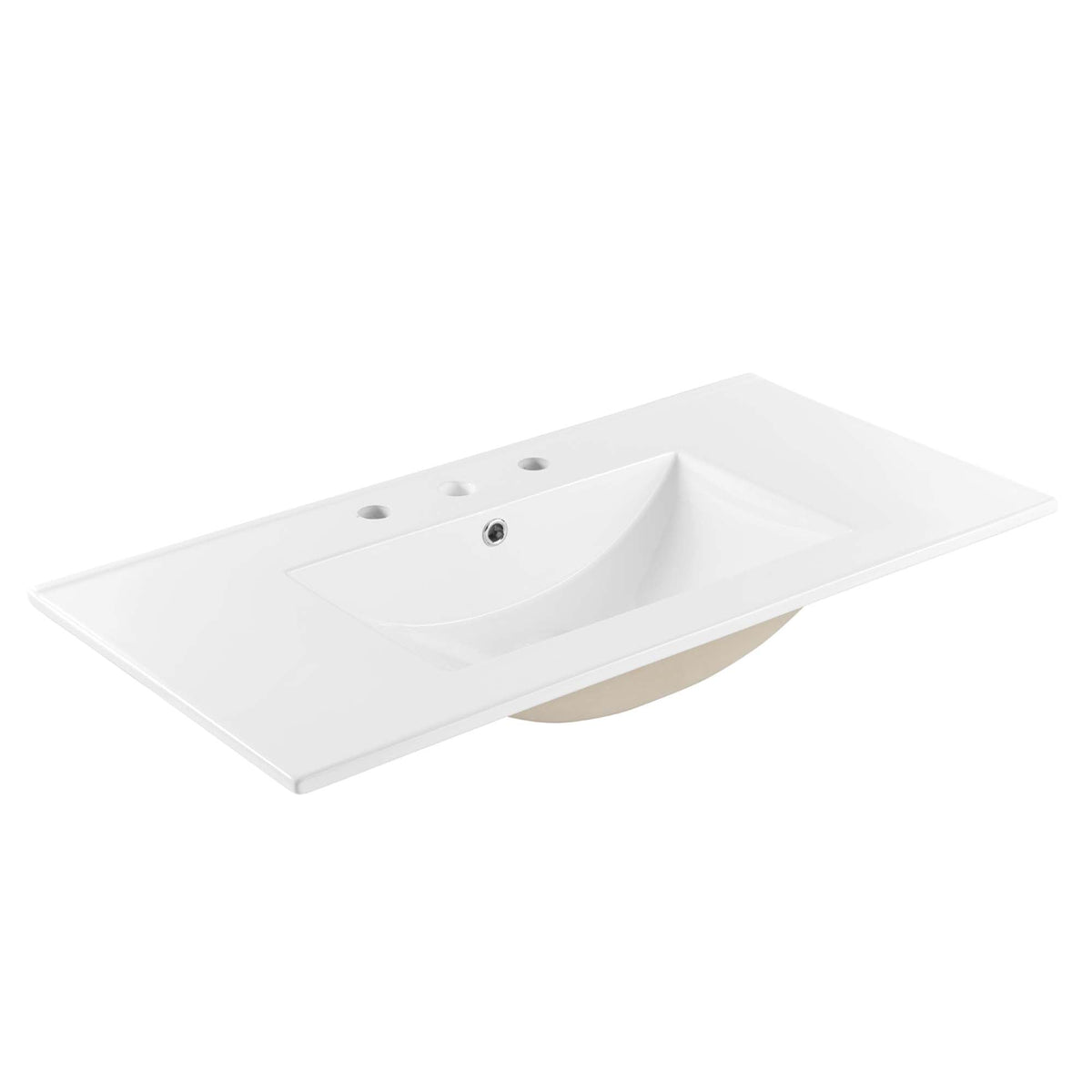 Cayman White 36" Bathroom Sink