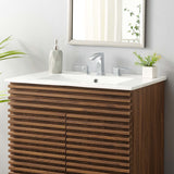 Cayman White 30" Bathroom Sink