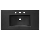 Cayman Black 36" Bathroom Sink
