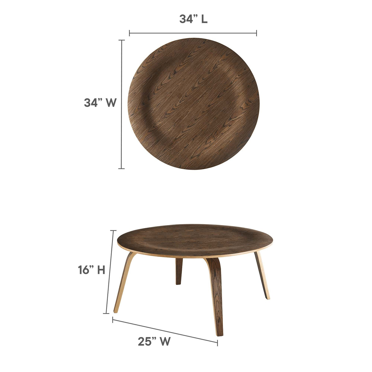 Fathom Walnut Wood Coffee Table