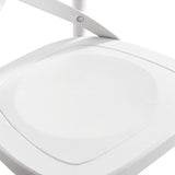 Gear White Bar Stool - 19x17.5x43.5"