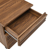 Render Walnut Wood File Cabinet