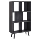 Transmit Charcoal 5 Shelf Wood Grain Bookcase