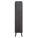 Transmit Charcoal 5 Shelf Wood Grain Bookcase