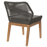 Wellspring Gray/Graphite Outdoor Patio Teak Wood Dining Chair