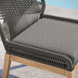 Wellspring Gray/Graphite Outdoor Patio Teak Wood Dining Chair