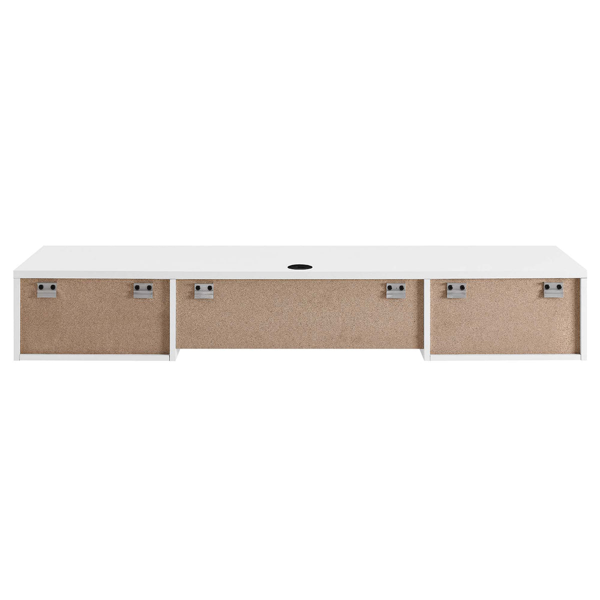 Render White Wall Mount Wood Office Desk