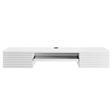 Render White Wall Mount Wood Office Desk