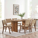 Amistad Walnut 72" Dining Table