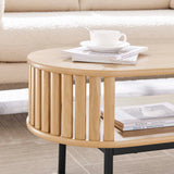 Fortitude Oak Wood Coffee Table