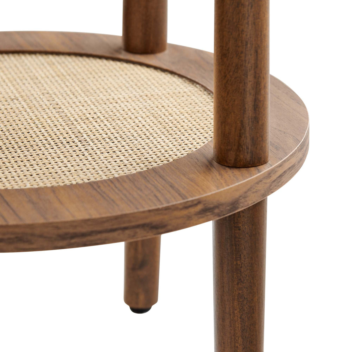 Torus Walnut Round Side Table