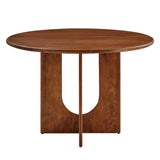 Rivian Walnut Round 48" Wood Dining Table