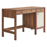 Capri Walnut 49" Wood Grain Office Desk