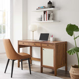 Capri Walnut 49" Wood Grain Office Desk