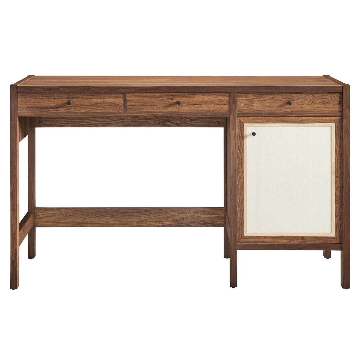 Capri Walnut 49" Wood Grain Office Desk