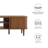 Contour Walnut 63" Wood TV Stand