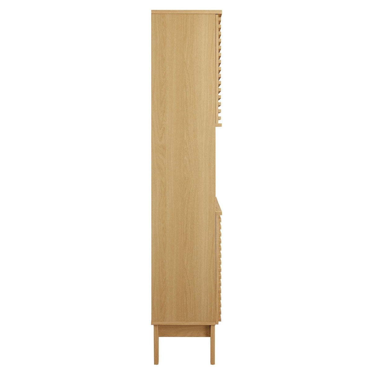 Render Oak Tall Bathroom Storage Cabinet