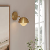 Eclipse Brass Globe Wall Sconce