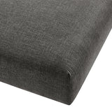 Solace Charcoal Modular Upholstered Fabric Ottoman