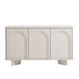 Flux White Wash Arched 3-Door Sideboard