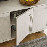 Flux White Wash Arched 3-Door Sideboard