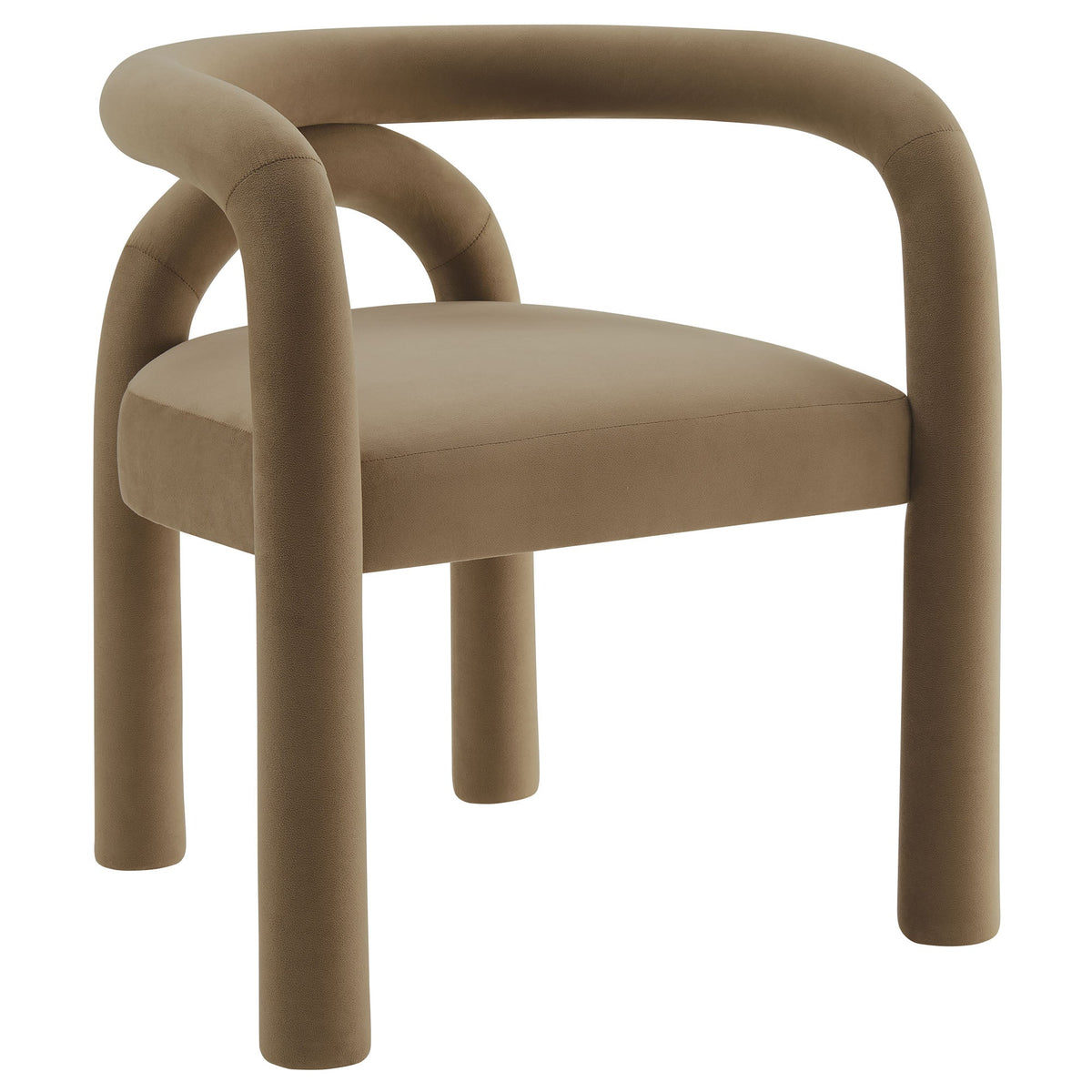 Astrid Camel Performance Velvet Dining Chair