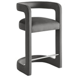 Winslow Storm Gray Performance Velvet Counter Stool